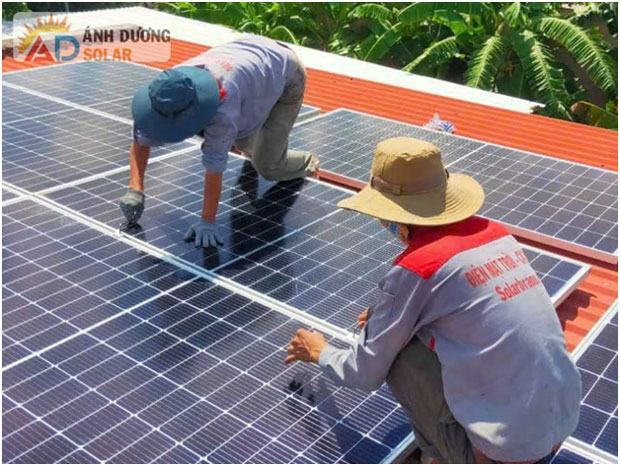 Ánh Dương Solar thi công hệ thống điện mặt trời tại Thái Nguyên.