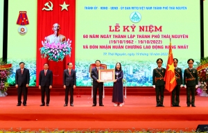 Kỷ niệm 60 năm thành lập TP. Thái Nguyên và đón nhận Huân chương Lao động hạng Nhất