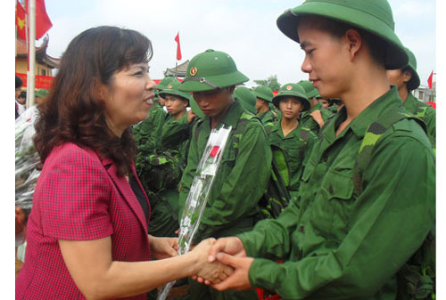 Rộn ràng Ngày hội giao nhận quân