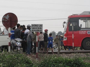 Tai nạn đường sắt thương tâm ở Nghệ An
