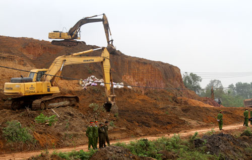 Bảo vệ thi công GPMB Khu công nghiệp Yên Bình I.