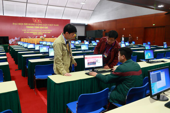 Tạo điều kiện thuận lợi nhất cho báo chí hoạt động tại Đại hội XII của Đảng