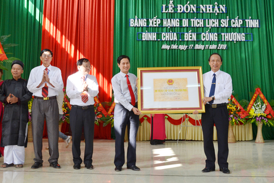 Đình - đền - chùa Cống Thượng được công nhận di tích cấp tỉnh