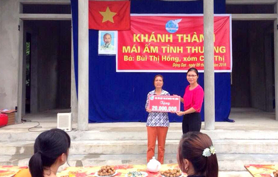 Hỗ trợ xây dựng nhà mái ấm tình thương