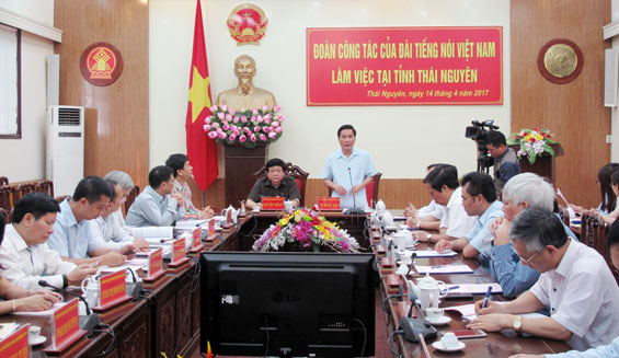 Tổng Giám đốc Đài Tiếng nói Việt Nam làm việc tại Thái Nguyên