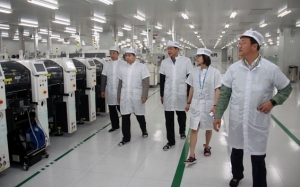 Lãnh đạo tỉnh thăm Công ty TNHH Samsung Electro - Mechanics Vietnam