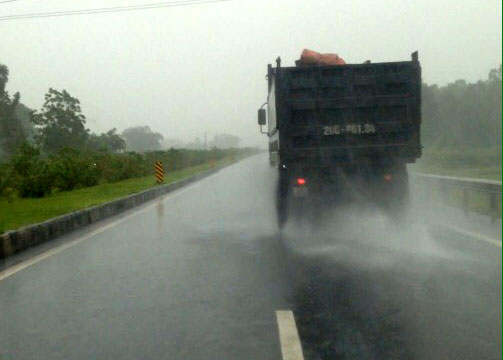 Thái Nguyên: Có nơi mưa rất to