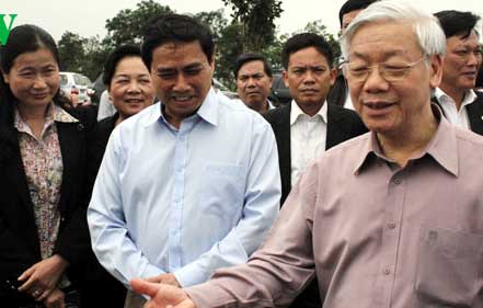 Tổng Bí thư kiểm tra Tập đoàn Than Khoáng sản Việt Nam