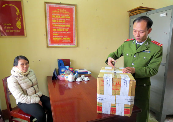 Thu giữ 11,8kg pháo hoa