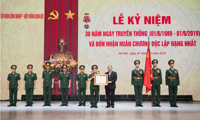 Tập đoàn Công nghiệp - Viễn thông Quân đội đón nhận Huân chương Độc lập hạng Nhất