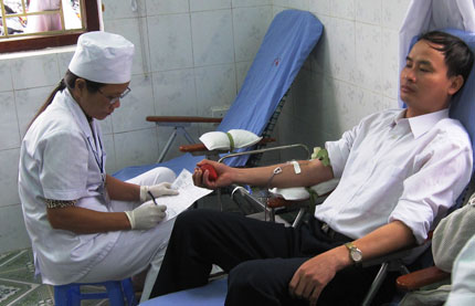 Võ Nhai: 130 người tham gia hiến máu nhân đạo