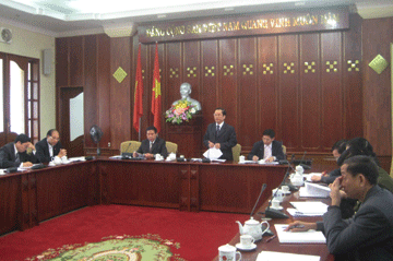 Ban Thường vụ Tỉnh ủy họp phiên thường kỳ