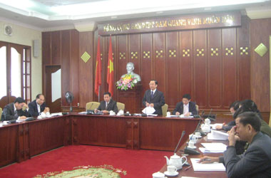 Hội nghị Ban Thường vụ Tỉnh ủy tháng 3