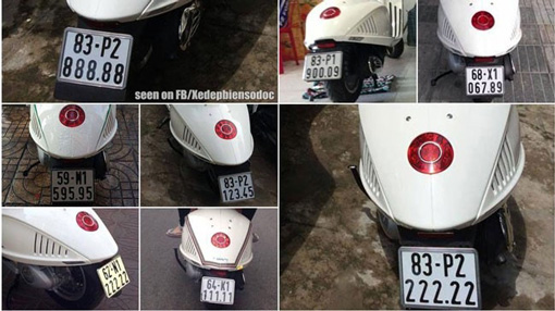 Siêu phẩm Vespa 946 và bộ sưu tập biển số "khủng" tại Việt Nam