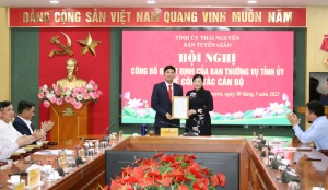 Bổ nhiệm Phó Trưởng Ban Tuyên giáo Tỉnh uỷ và Phó Bí thư Thường trực Huyện uỷ Đồng Hỷ