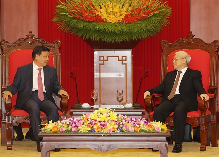 Tổng Bí thư Nguyễn Phú Trọng tiếp Đoàn đại biểu Đảng Cộng sản Trung Quốc