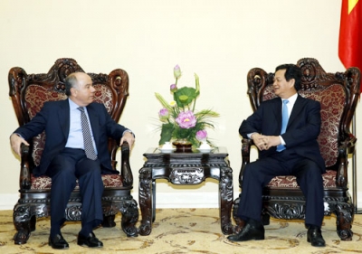 Thủ tướng Nguyễn Tấn Dũng tiếp Bộ trưởng Ngoại giao Bra-xin M.L.Vi-ây-ra