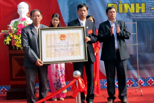 Đình - Chùa Bá Vân được công nhận di tích lịch sử cấp tỉnh