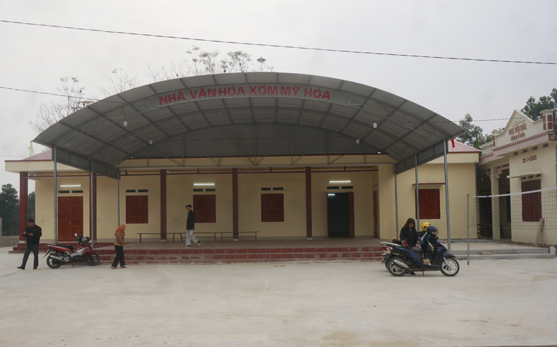 Hiến đất xây dựng nhà văn hóa ở Cây Thị