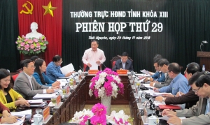 Phiên họp thứ 29 của Thường trực HĐND tỉnh: Xem xét, cho ý kiến vào nhiều nội dung kỳ họp 8