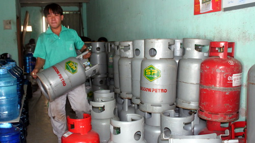 Hôm nay, giá gas tăng thêm 24.000đ/bình