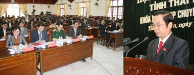  Khai mạc kỳ họp chuyên đề lần thứ 3, HĐND tỉnh khoá XI