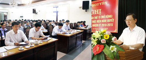 Hội nghị BCH Đảng bộ tỉnh lần thứ 15: Đánh giá kết quả giữa nhiệm kỳ 2010-2015