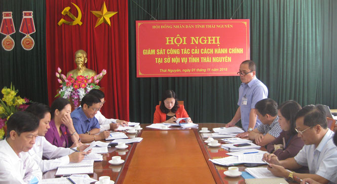 Giám sát cải cách hành chính tại Sở Nội vụ