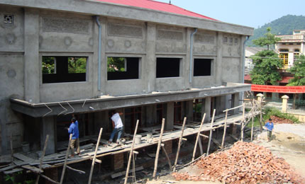 1,4 tỷ đồng xây dựng nhà văn hoá xã