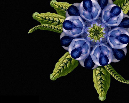 Độc đáo hoa kết từ cơ thể người