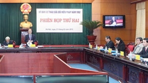 Ủy ban dự thảo sửa đổi Hiến pháp họp phiên thứ 2