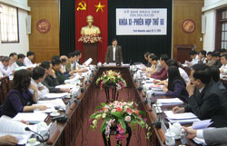 UBND tỉnh: Cho ý kiến vào các báo cáo, tờ trình, dự thảo nghị quyết