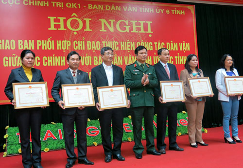 Phối hợp chỉ đạo thực hiện công tác dân vận