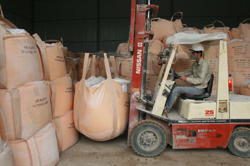 Sản xuất bột barit xuất khẩu:Đầu tư nhỏ, hiệu quả cao