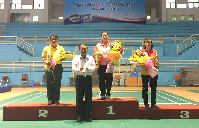 Giải vô địch Cúp Wushu Quốc gia: Thái Nguyên xếp thứ Ba toàn đoàn