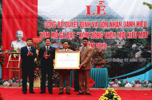 Mỏ Gà đạt “Xóm nông thôn mới kiểu mẫu”