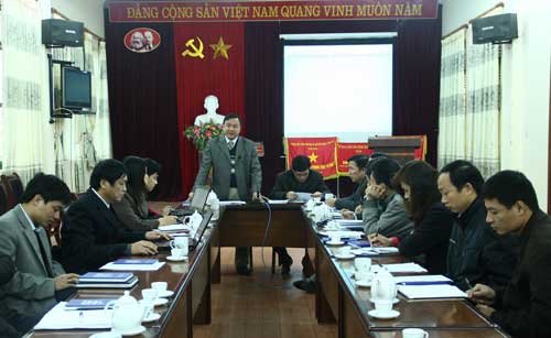 Giao ban công tác báo chí