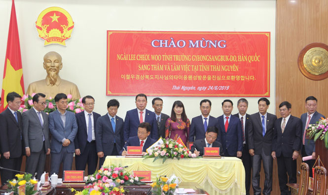 Hai tỉnh Gyeongsangbuk-do và Thái Nguyên ký kết hợp tác trên nhiều lĩnh vực