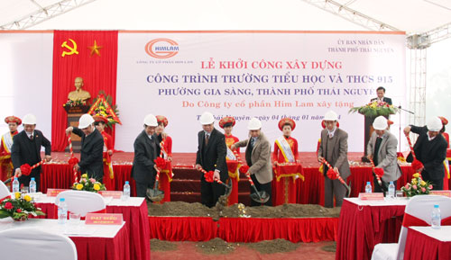 Khởi công xây dựng Trường tiểu học và THCS 915