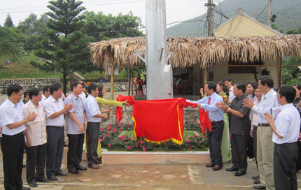 Khánh thành hệ thống đèn chiếu sáng tại Khu di tích  ATK Định Hóa