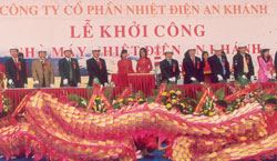 Khởi công xây dựng Nhà máy nhiệt diện An Khánh