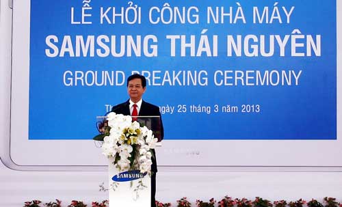 Khởi công xây dựng Nhà máy Samsung tại Khu công nghiệp Yên Bình
