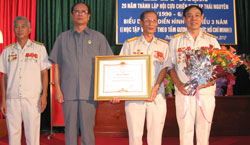 Hội CCB T.P Thái Nguyên: Đón nhận Bằng khen của Thủ tướng Chính phủ