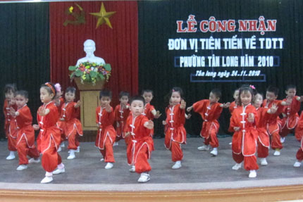 Phường Tân Long được công nhận đơn vị tiên tiến về thể dục - thể thao