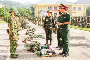 Lãnh đạo Quân khu 1: Kiểm tra công tác chuẩn bị diễn tập tại Trung đoàn 246