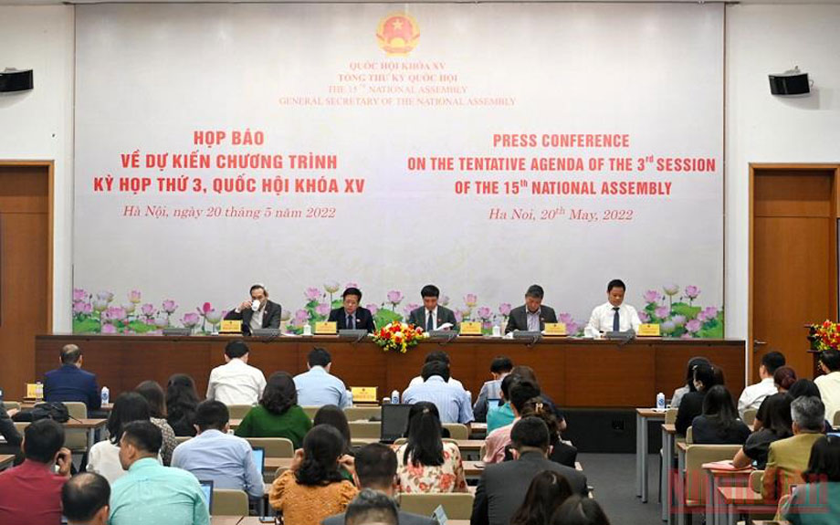 Kỳ họp thứ ba, Quốc hội khóa XV dành 2,5 ngày cho hoạt động chất vấn