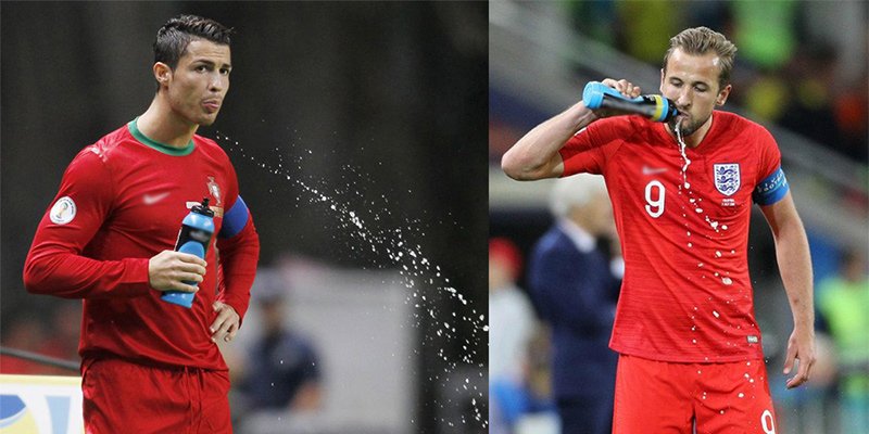 Tại sao cầu thủ liên tục súc miệng và nhổ nước ra sân giữa trận đấu