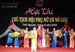 Thái Nguyên: Thi Chủ tịch Hội Phụ nữ cơ sở giỏi