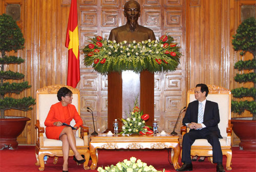 Thủ tướng Nguyễn Tấn Dũng tiếp Bộ trưởng Thương mại Hoa Kỳ