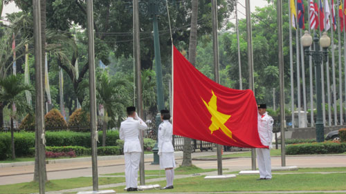 Lễ thượng cờ SEA Games 26 tại Jakarta